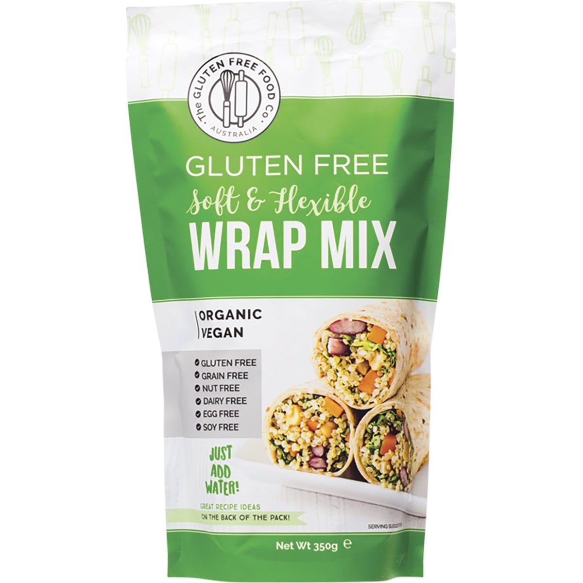 The Gluten Free Food Co. Soft & Flexible Wrap Mix 350g