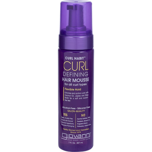 Giovanni Hair Mousse Curl Habit Curl Defining 207ml