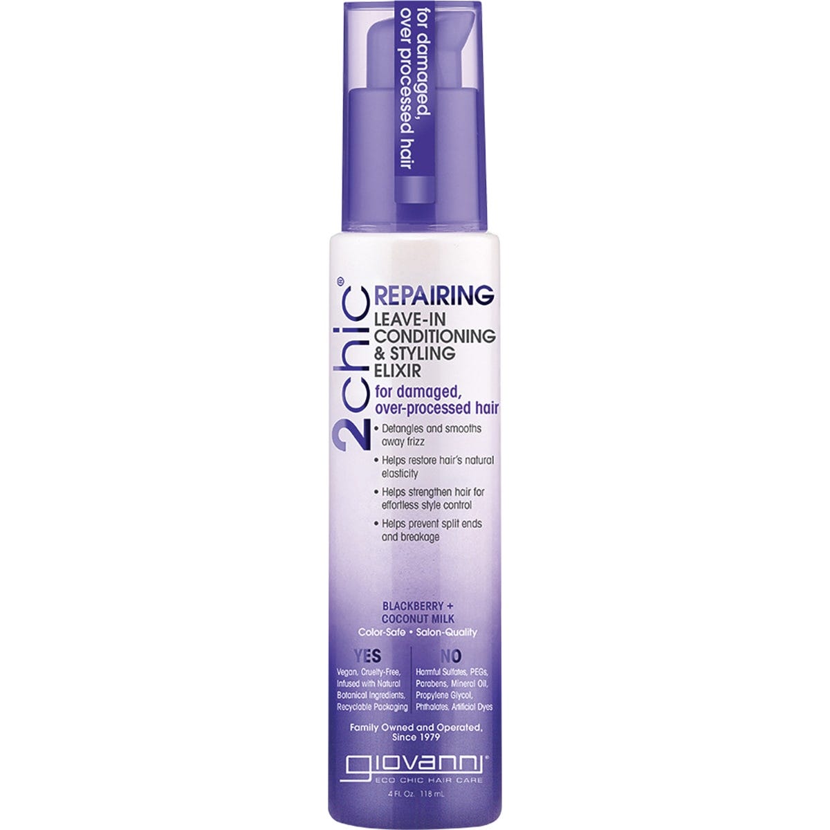 Giovanni Leave in Conditioner 2chic Repairing Damaged Hair 118ml