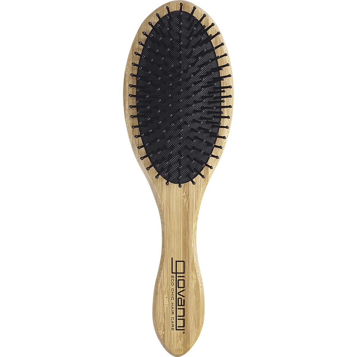 Giovanni Bamboo Hair Brush Oval Nylon Ball Tipped Bristles