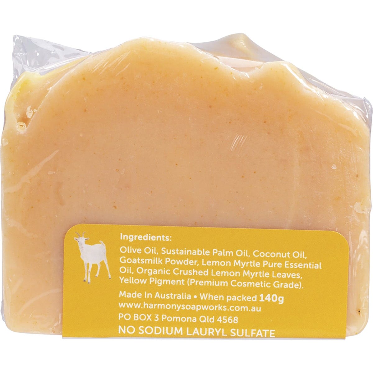 Harmony Soapworks Goat's Milk Soap Lemon Myrtle 140g