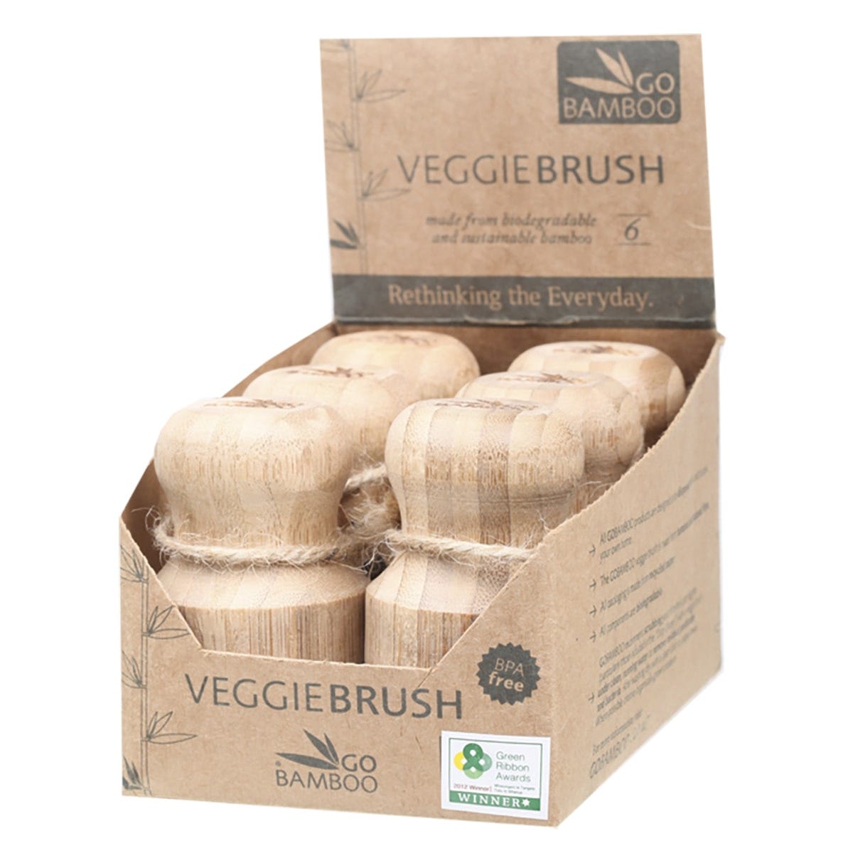 Go Bamboo Veggie Brush 100% Biodegradable