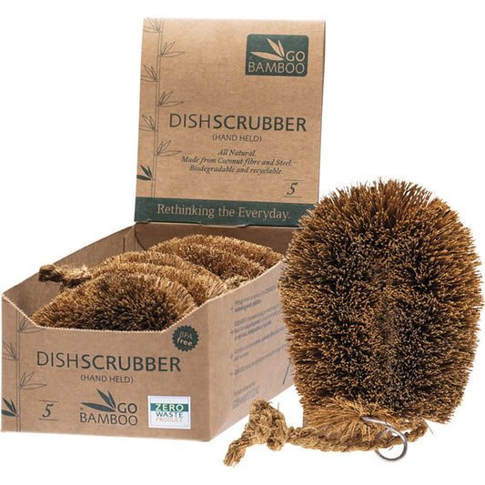 Go Bamboo Dish Scrubber x5