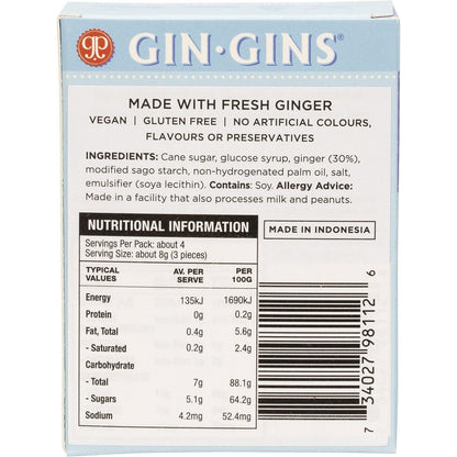 The Ginger People Gin Gins Ginger Candy Super Strength 12x31g