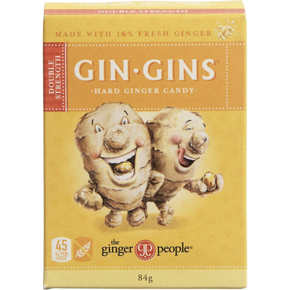 The Ginger People Gin Gins Ginger Candy Hard Double Strength 12x84g