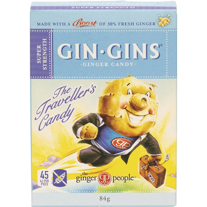 The Ginger People Gin Gins Ginger Candy Super Strength 12x84g