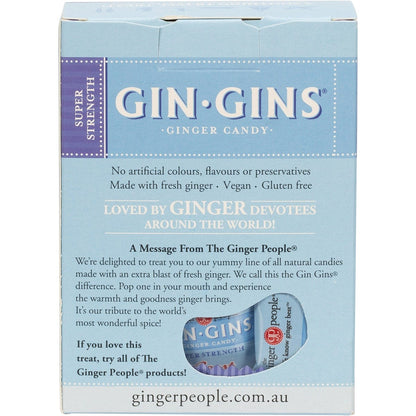 The Ginger People Gin Gins Ginger Candy Super Strength 12x84g