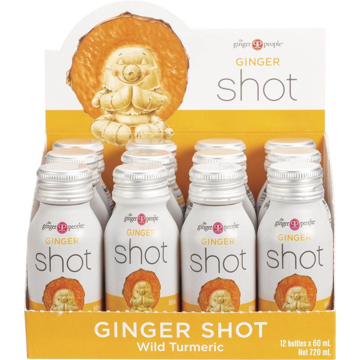 The Ginger People Ginger Shot Wild Turmeric 12x60ml