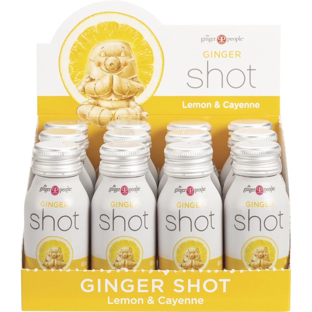 The Ginger People Ginger Shot Lemon & Cayenne 12x60ml