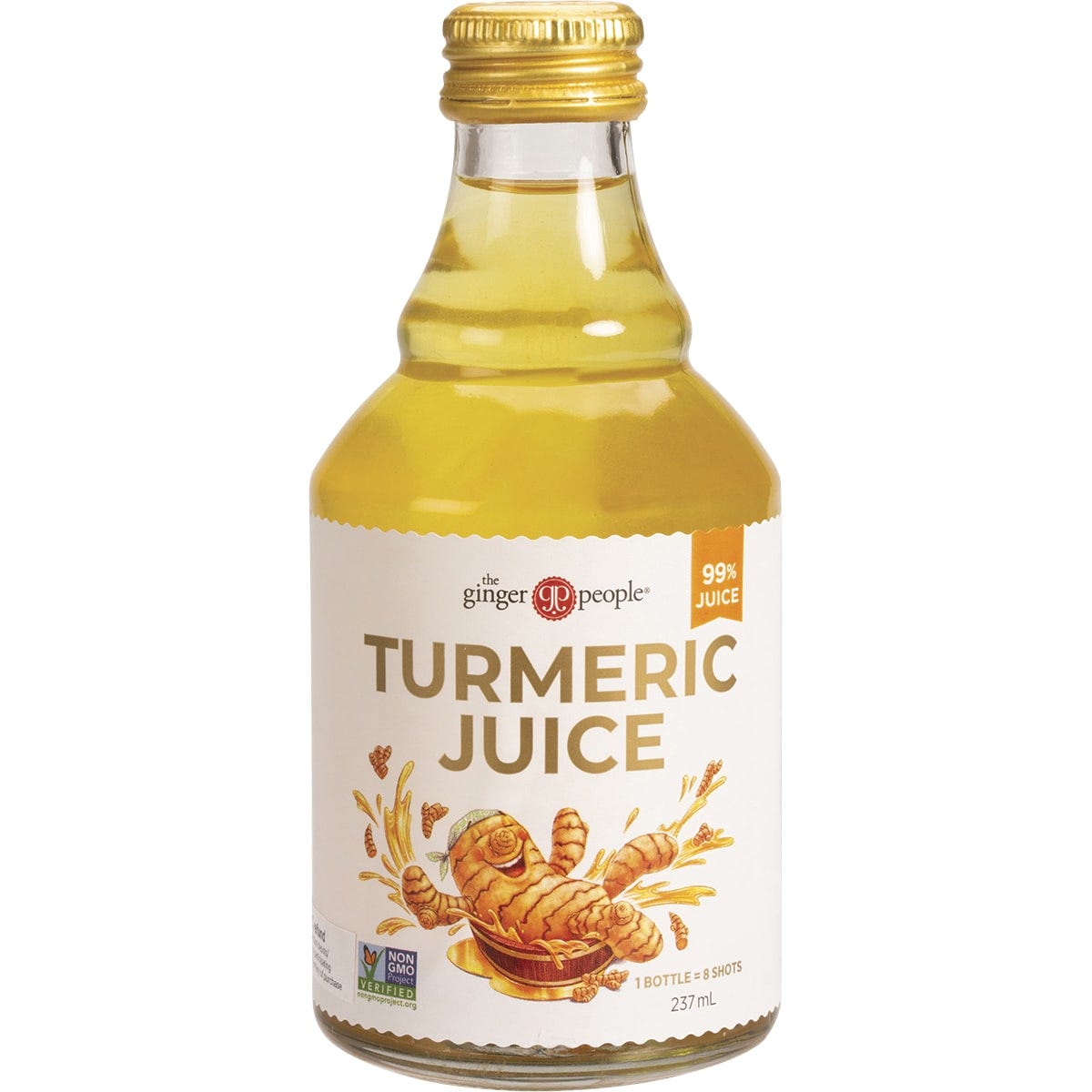 The Ginger People Turmeric Juice 99% Juice 6x237ml