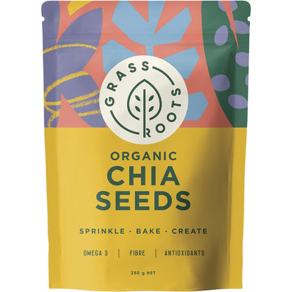 Grass Roots Organic Chia Seeds 250g