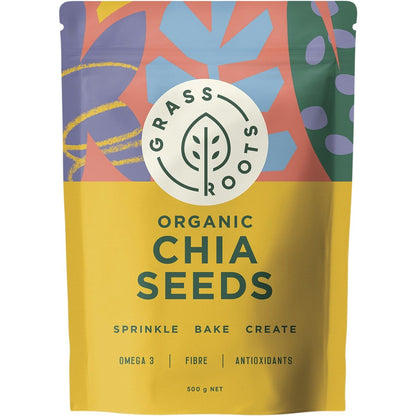 Grass Roots Organic Chia Seeds 500g