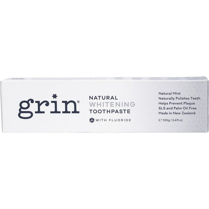 Grin Toothpaste Whitening with Fluoride 100g