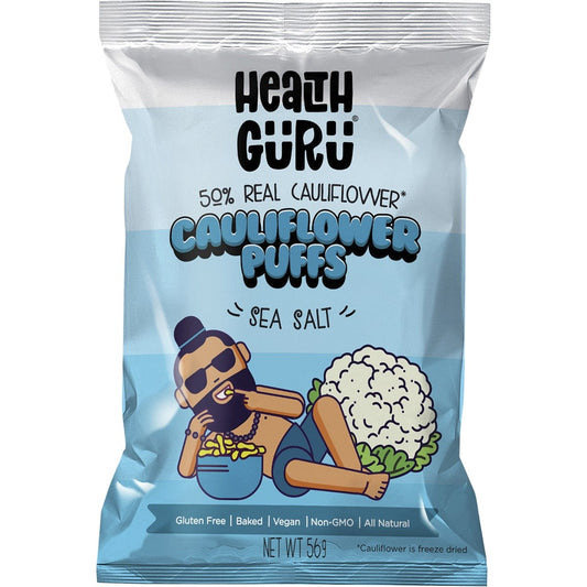 Health Guru Cauliflower Puffs Sea Salt 12x56g