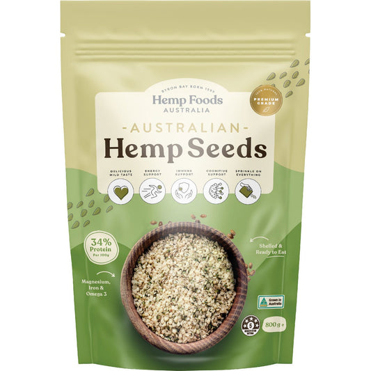 Hemp Foods Australia Australian Hemp Seeds Hulled 800g