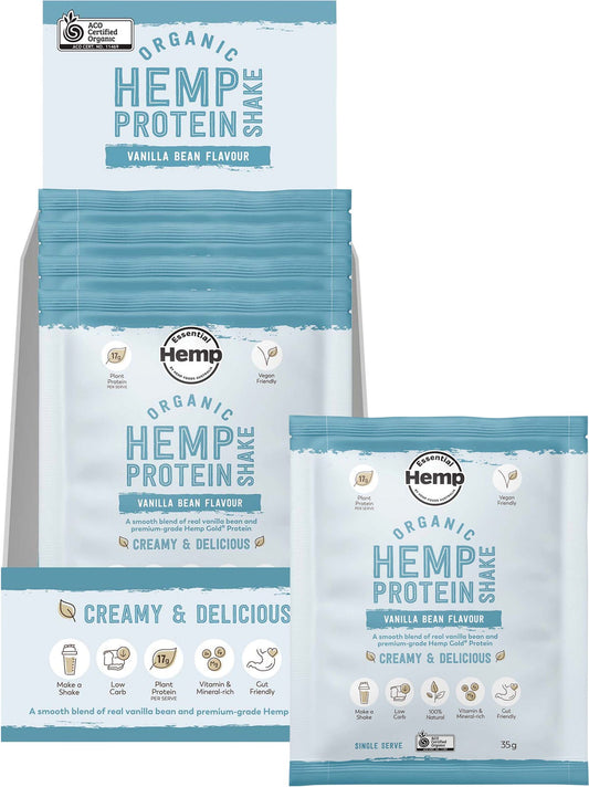 Hemp Foods Australia Organic Hemp Protein Vanilla 7x35g