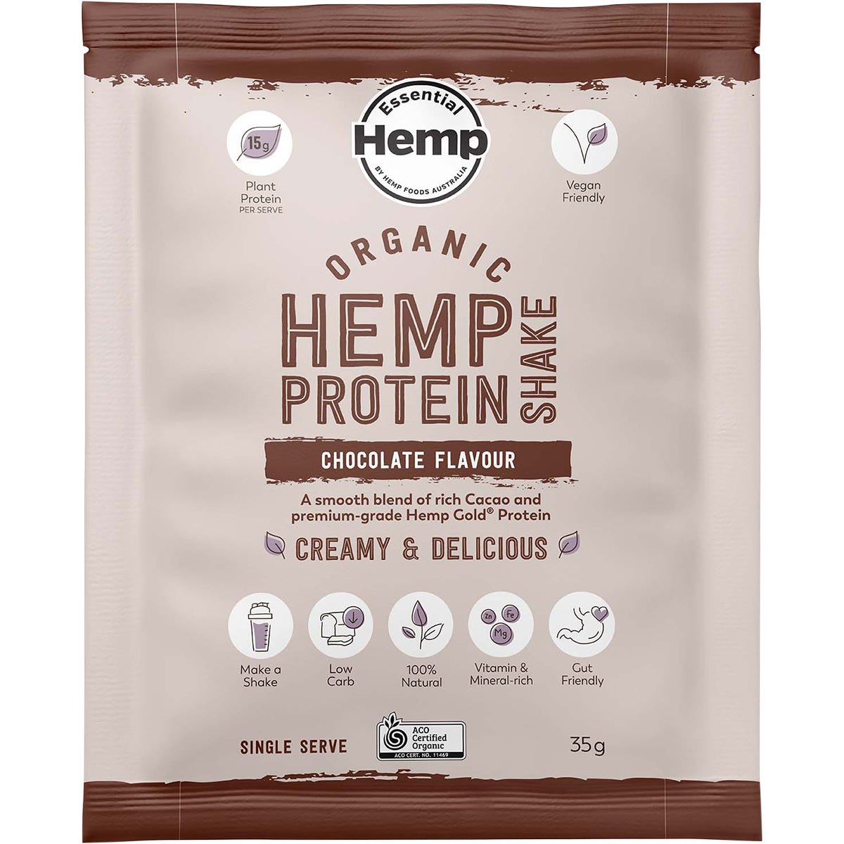 Hemp Foods Australia Organic Hemp Protein Chocolate 7x35g