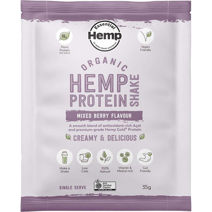 Hemp Foods Australia Organic Hemp Protein Mixed Berry & Acai 7x35g