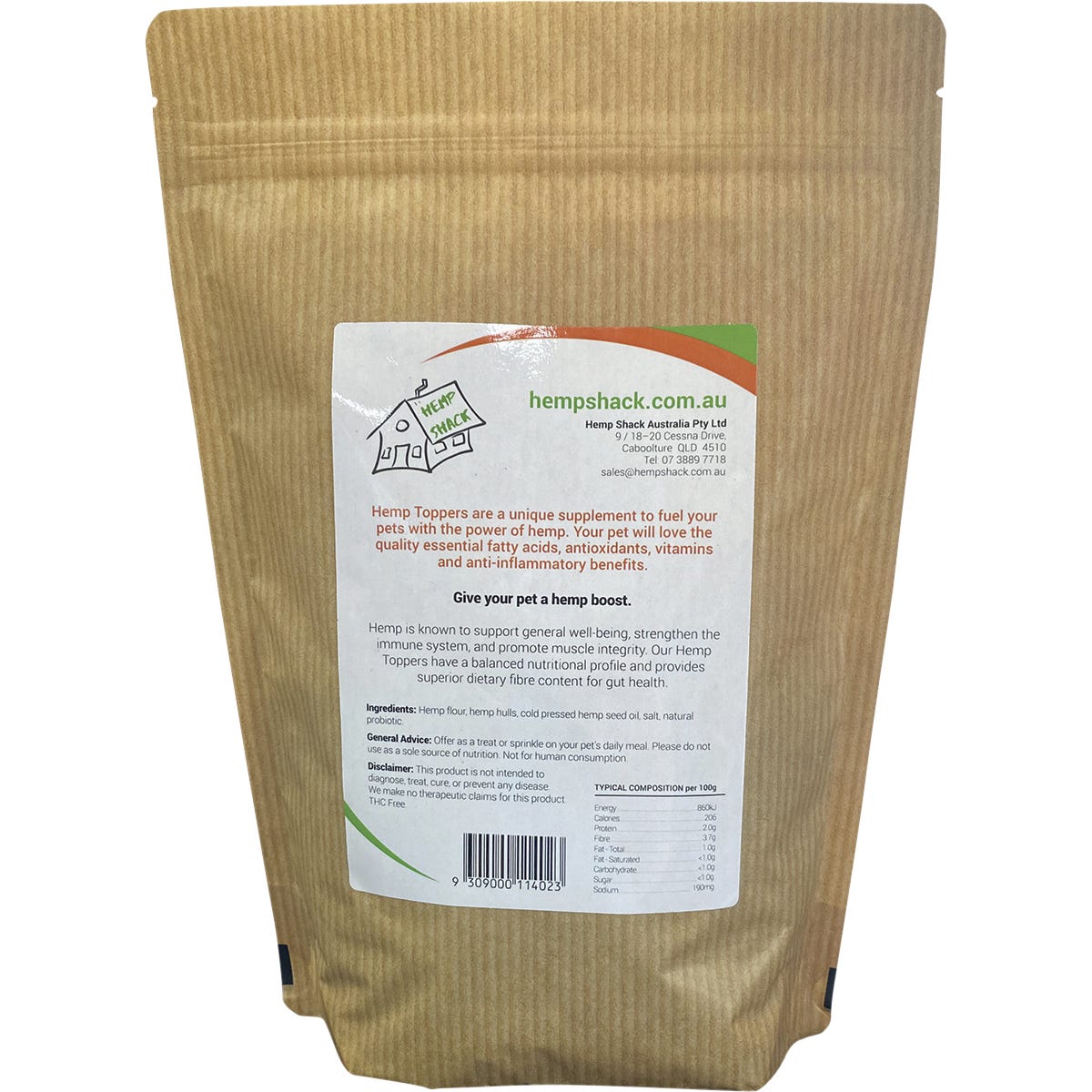 Hemp Shack Hemp Toppers for All Pets 500g