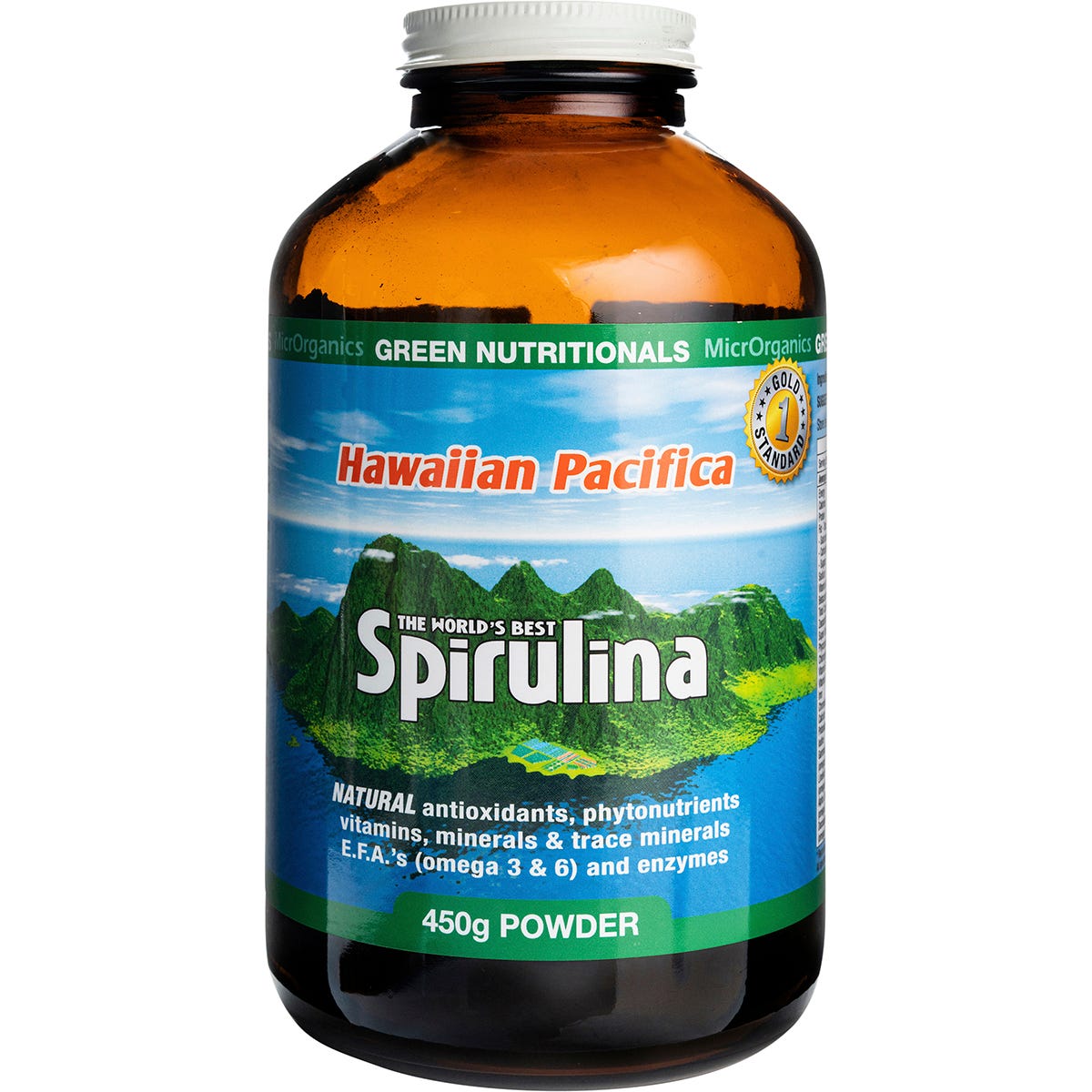 Green Nutritionals Hawaiian Pacifica Spirulina Powder 450g