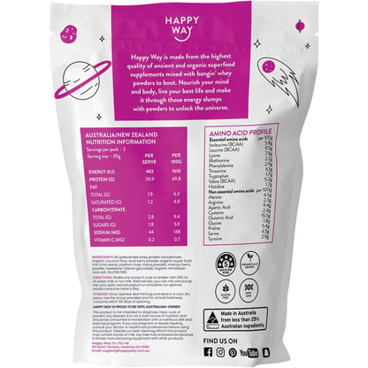 Happy Way Whey Protein Powder Berry 6x60g