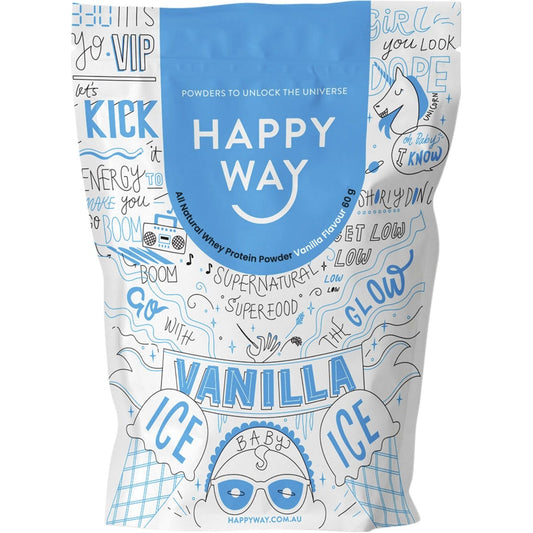 Happy Way Whey Protein Powder Vanilla 6x60g