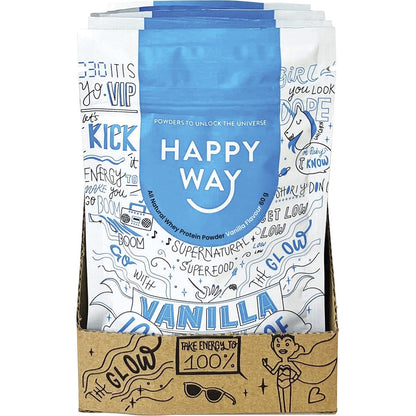 Happy Way Whey Protein Powder Vanilla 6x60g