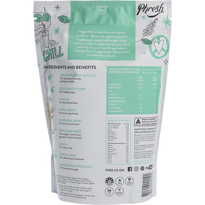 Happy Way Hemp Protein Powder Cacao Mint 500g