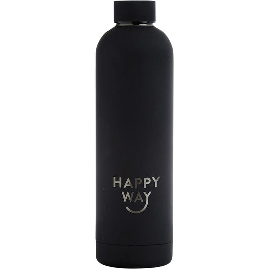 Happy Way Insulated Stainless Steel Bottle Black Matte 750ml