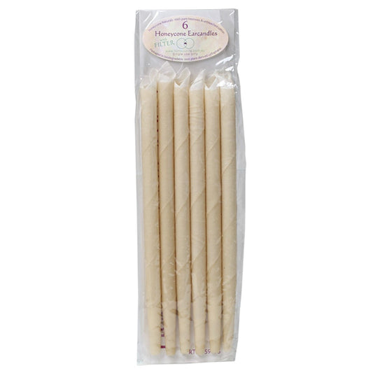 Honeycone Ear Candles with Filter 100% Unbleached Cotton 6pk