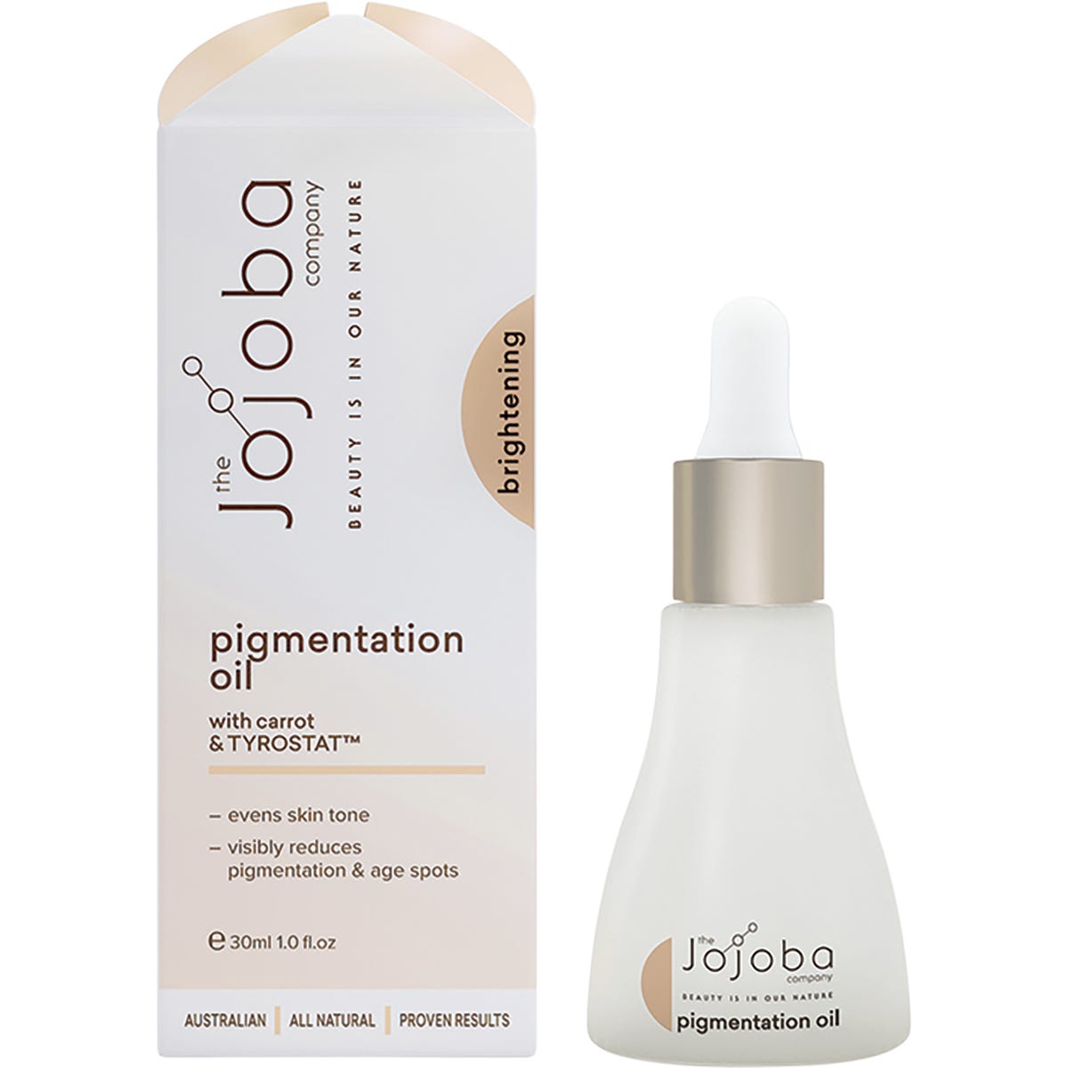 The Jojoba Company Jojoba Pigmentation Oil with Carrot & Tyrostat 30ml