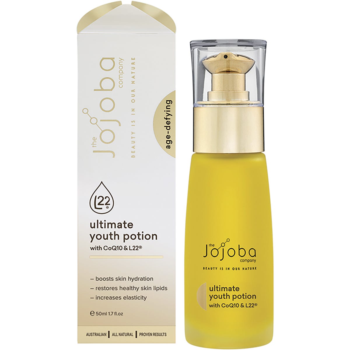 The Jojoba Company Jojoba Ultimate Youth Potion with CoQ10 & L22® 50ml