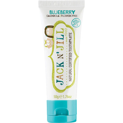 Jack N' Jill Toothpaste Children Blueberry Fluoride Free 6x50g