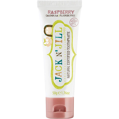 Jack N' Jill Toothpaste Children Raspberry Fluoride Free 6x50g