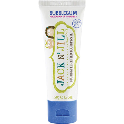 Jack N' Jill Toothpaste Children Bubblegum Fluoride Free 6x50g