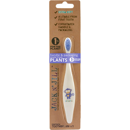 Jack N' Jill Toothbrush Children Monkey Biodegradable x8