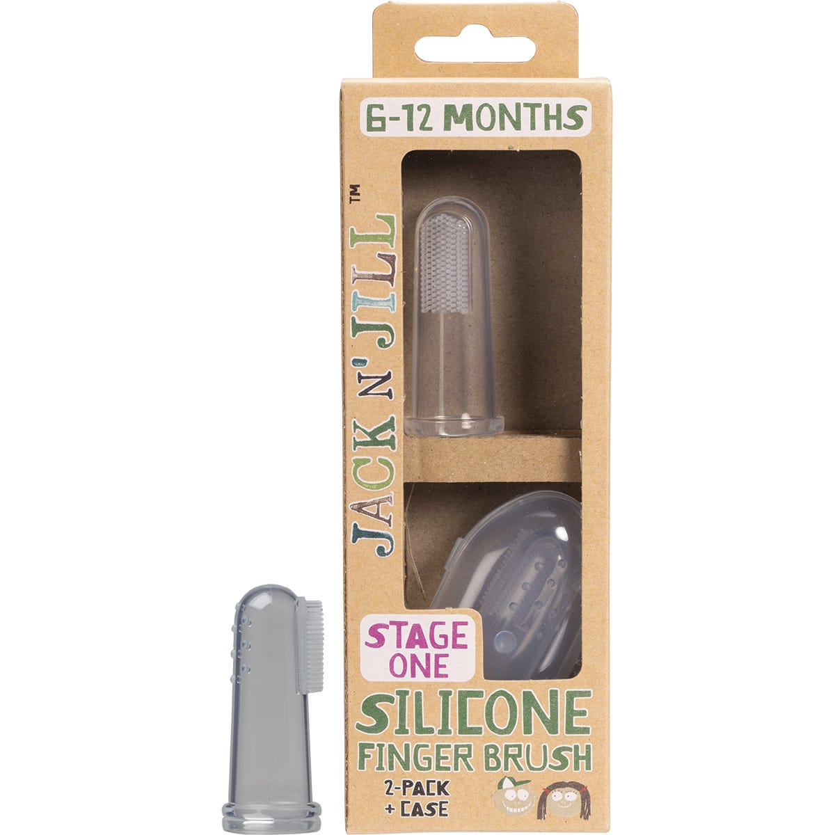 Jack N' Jill Silicone Fingerbrush 8x2pk