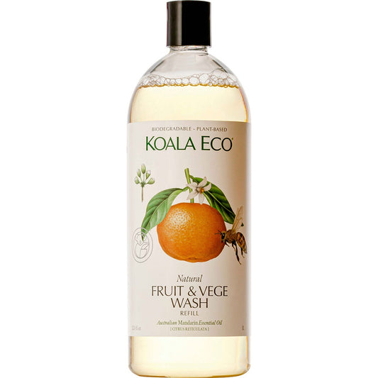 Koala Eco Fruit and Vegetable Wash Mandarin Essential Oil 1L