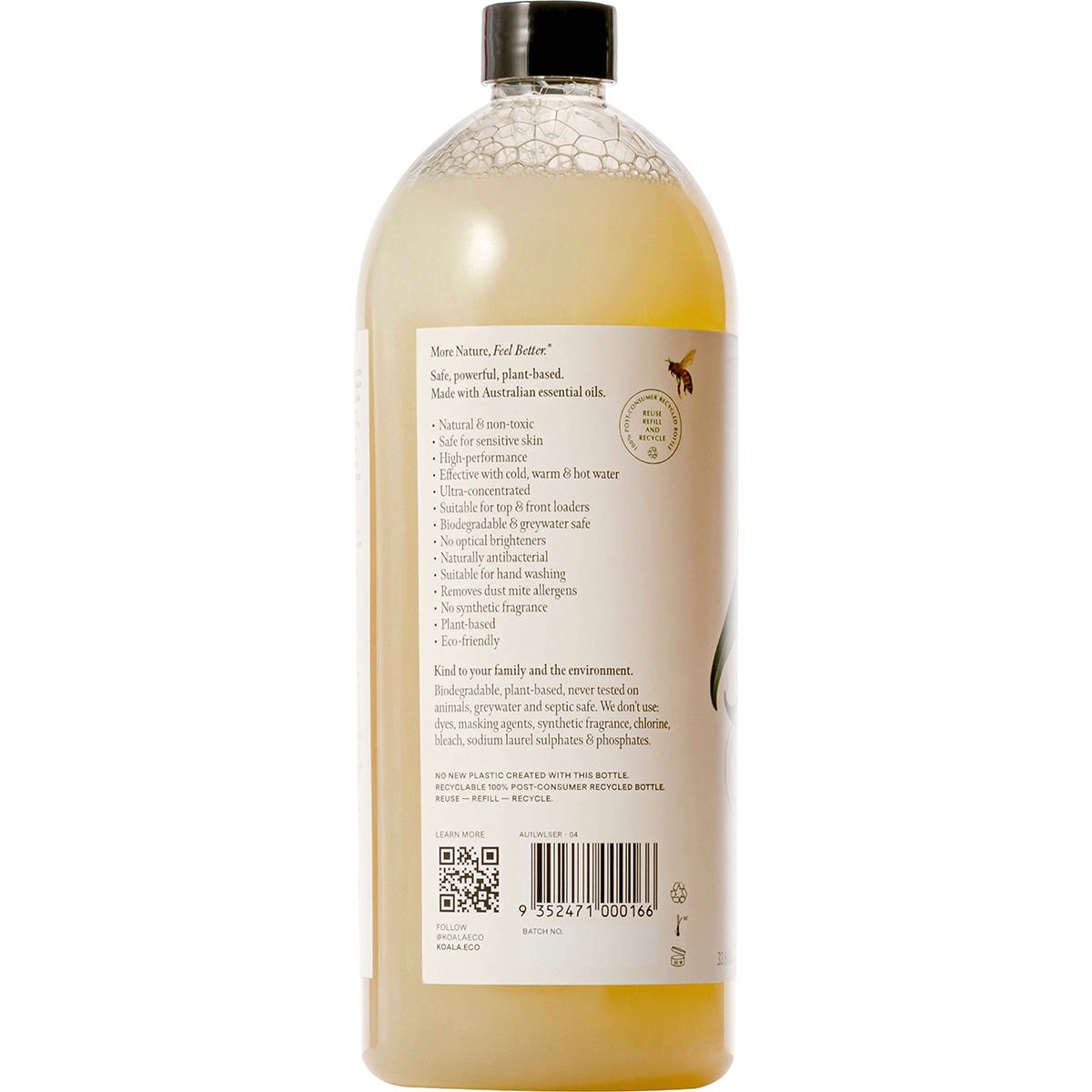 Koala Eco Laundry Wash Lemon Scented Eucalyptus & Rosemary 1L