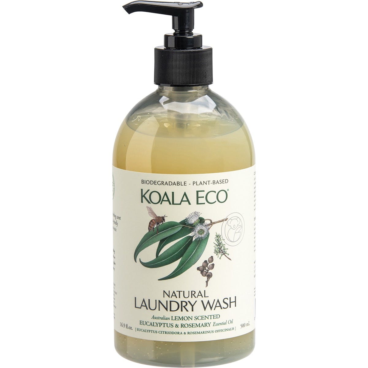 Koala Eco Laundry Liquid Lemon Scented Eucalyptus & Rosemary 500ml