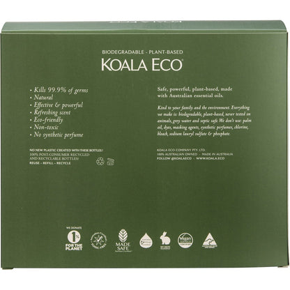 Koala Eco Clean & Safe Gift Pack Sanitiser, H/Wash, Fruit & Veg Wash 3pk