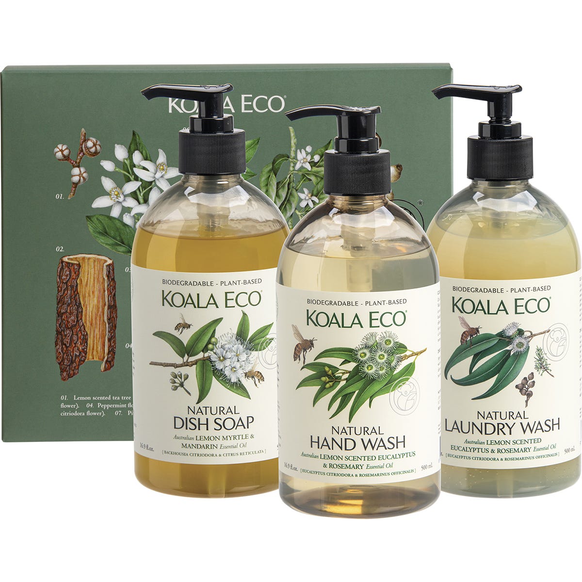 Koala Eco Gift Pack - Hand Wash, Laundry Wash & Dish Soap 3pk