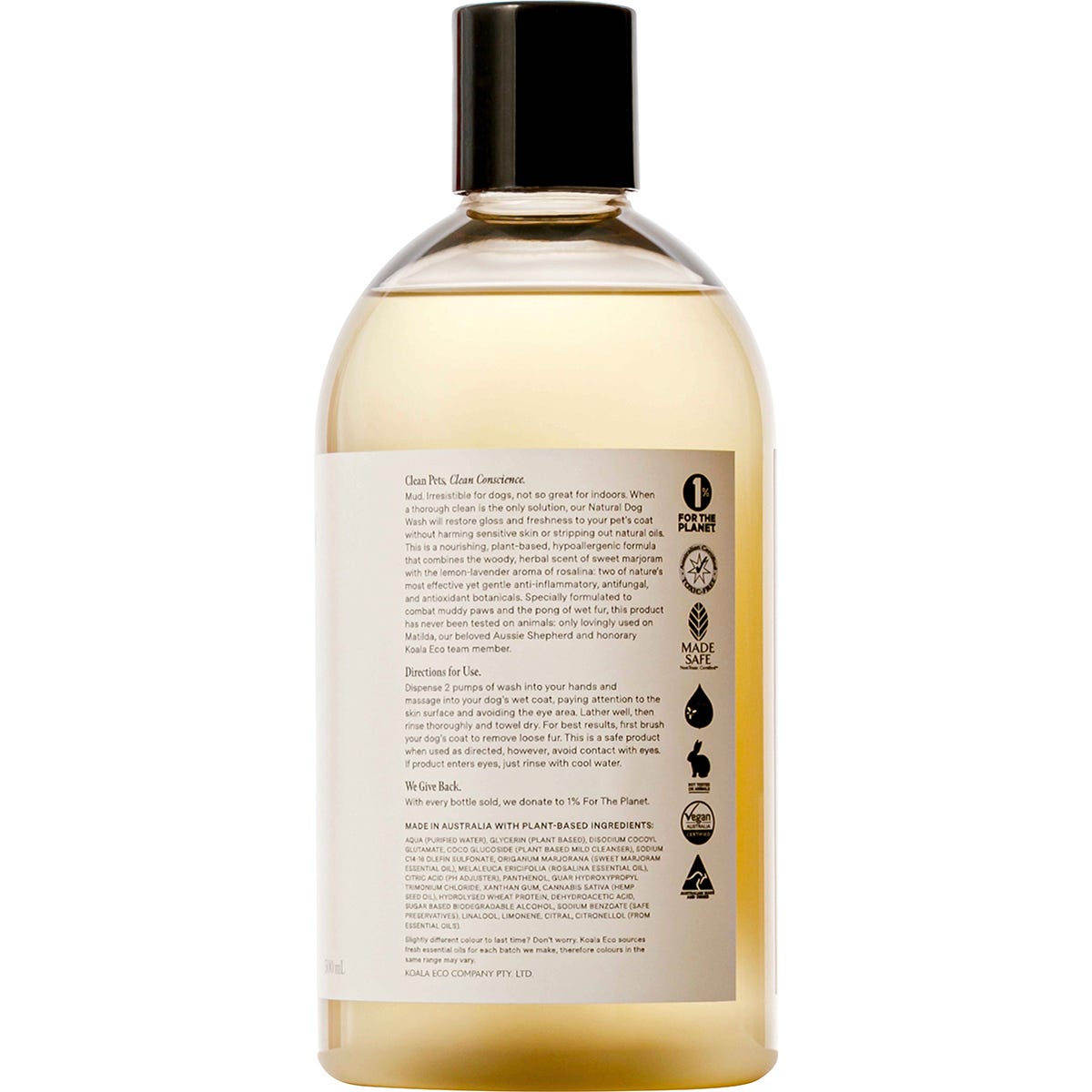 Koala Eco Dog Wash Marjoram & Rosalina Essential Oil 500ml