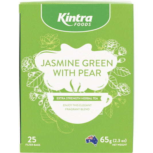 Kintra Foods Herbal Tea Bags Jasmine Green with Pear 25pk