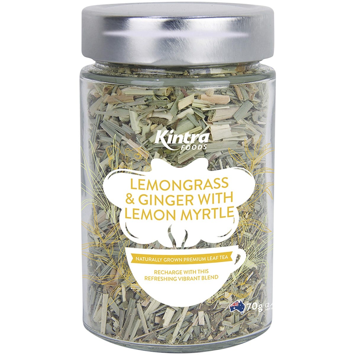 Kintra Foods Loose Leaf Tea Lemongrass & Ginger with Lemon Myrtle 70g