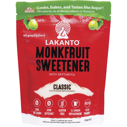 Lakanto Classic Monkfruit Sweetener 200g