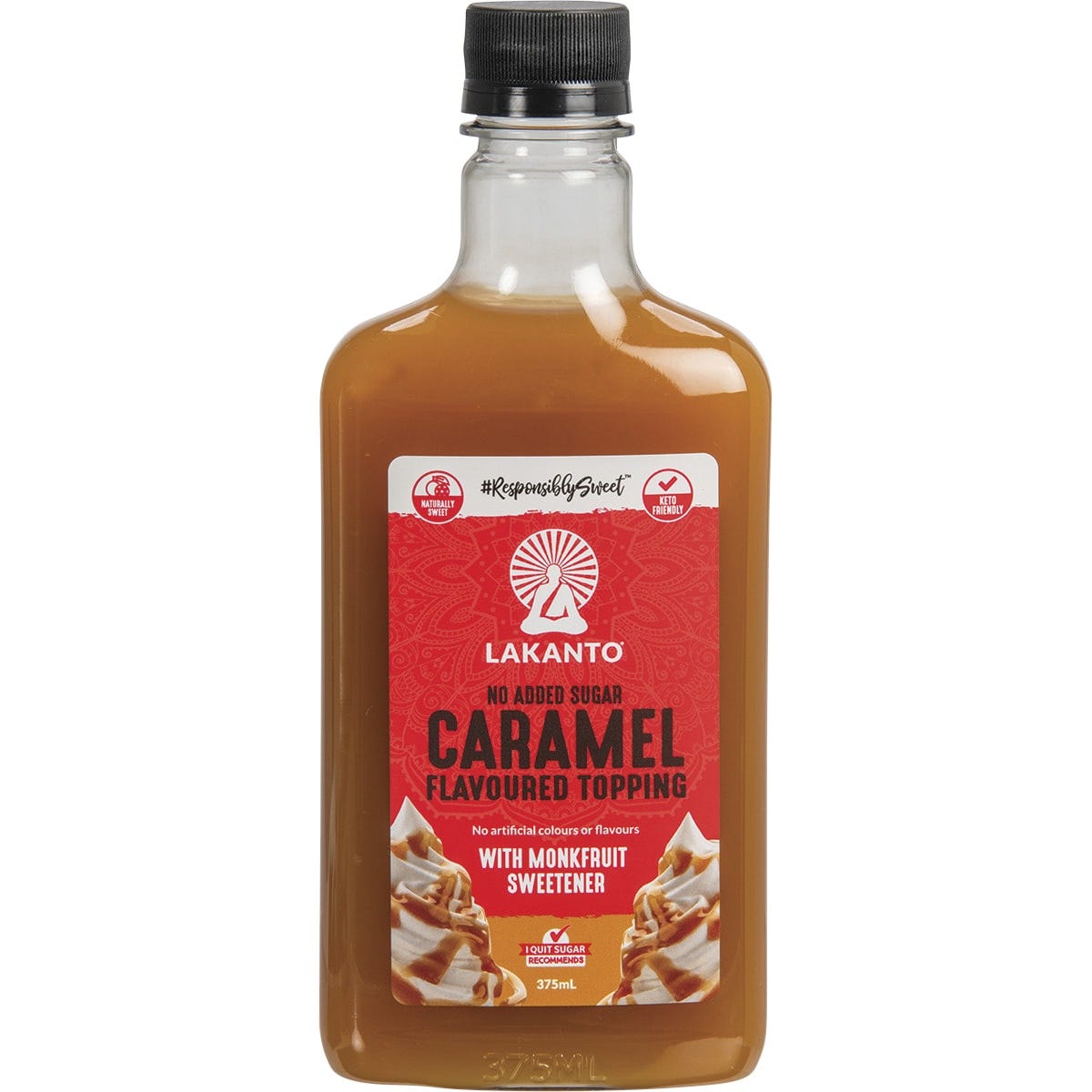 Lakanto Caramel Flavoured Topping with Monkfruit Sweetener 375ml