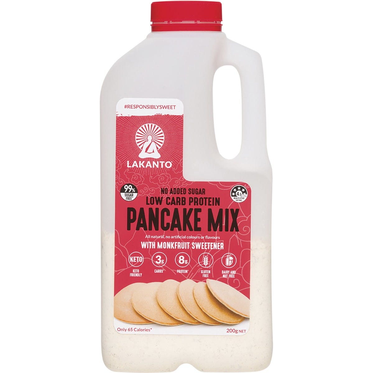 Lakanto Pancake Mix Low Carb Protein with Monkfruit Sweetener 200g