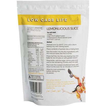 Low Carb Life Lemonlicious Slice Keto Bake Mix 300g