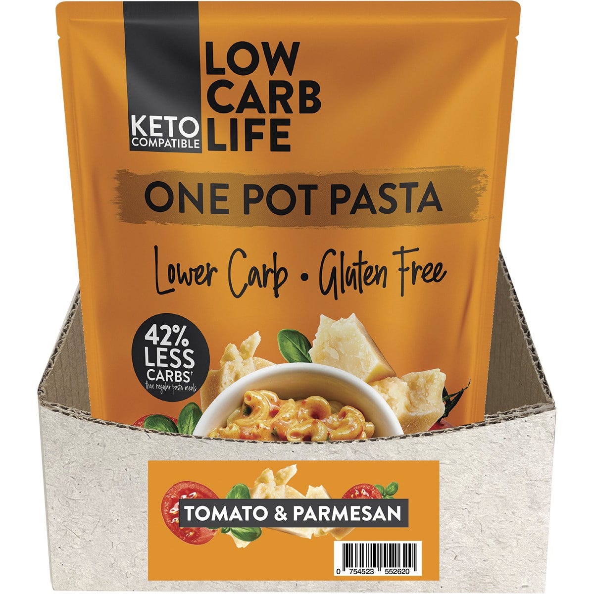 Low Carb Life One Pot Pasta Tomato & Parmesan 10x90g